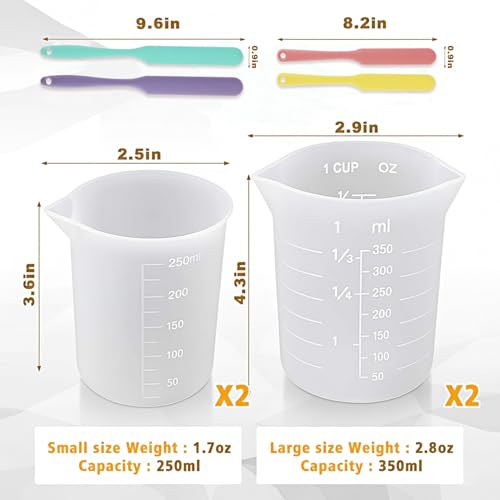 Set de Vasos Medidores de Silicón para Chocolate 8 Piezas miniatura 4