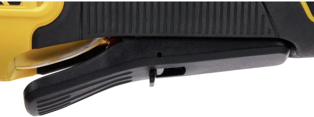 Close-up of DEWALT Joiner's Trigger and Lock