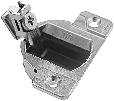 Blum 33.3600x4S 33.3600 Compact 33 Screw on 110 Degree Opening Face Frame Hinge, Zinc Die-Cast (Pack of 4 with Screws), Nickel Finish
