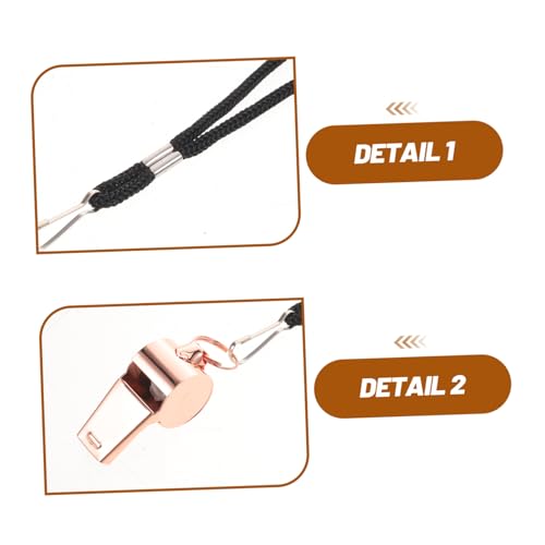 Juego de 6 Silbatos para Árbitro con Cordones de Nylon Acero Inoxidable miniatura 3