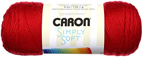 Caron Simply Soft Solids Laine - Rouge récolte