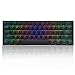 Produktbild Mechanische Tastatur 60% NKRO Bluetooth 4.0 Typ-C Gateron Schalter PBT Double Shot Keycap RGB Mechanical Gaming Keyboard Schwarz Weiß Keyboards für PC (Color : Black, Size : Red Switch)
