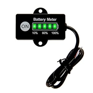 Runleader Led-batterij-brandstofindicator, DC12 V/24 V, real-time weergave van de batterijcapaciteit, toepasselijke…