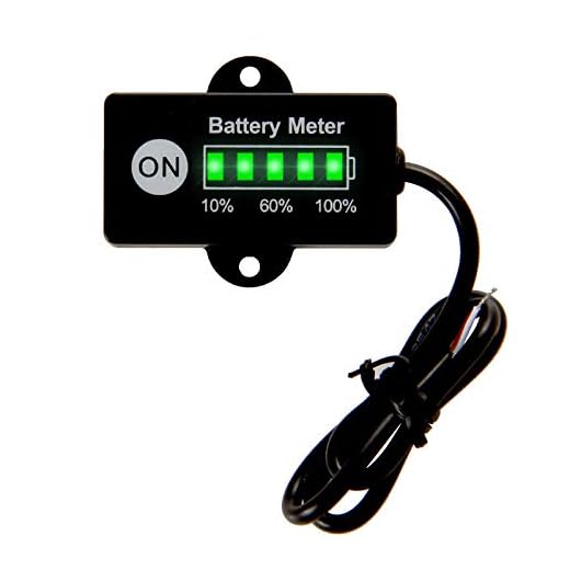 Runleader RL-BI005 12V 24V Lead Acid de plomo ácido de la batería de combustible indicador de nivel para el equipo alimentado DC tales como carretillas elevadoras, carros de golf, equipos de cuidado del suelo, y cualquier otro equipo alimentado por batería.