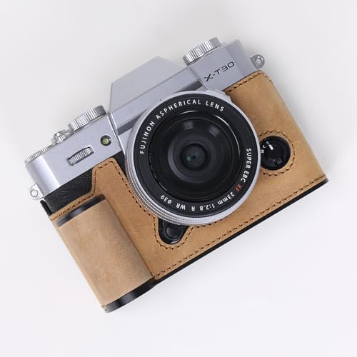 カメラケース XT30 XT30II XT30III専用本革カバーレトロコーヒー Amazon | RYDSCAM カメラケース 、 対応 FUJIFILM FUJI 富士 X-T30 I