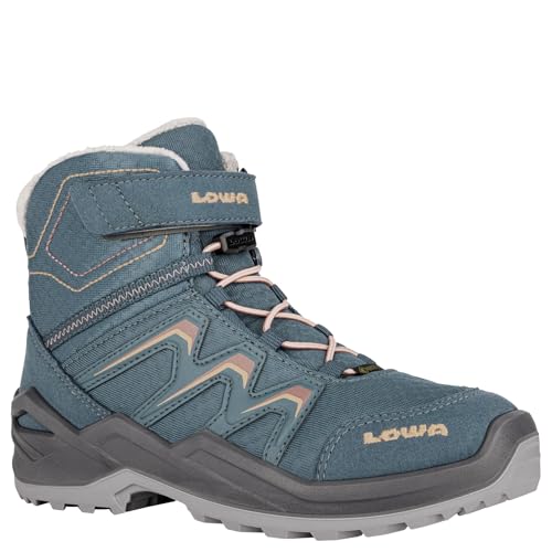LOWA 641781 Maddox WARM GTX MID JR Petrol/Pink, Petrol Pink, 2 AU4