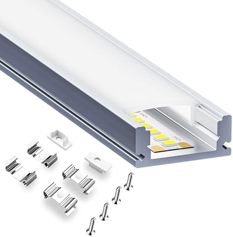 HOOLED Led-profiel 10 x 2 m Tol 20 m, met afdekking van polycarbonaat, ondoorzichtig, mat, aluminium profiel, afmetingen 28 mm x 13,8 mm, vinnen 64 ,2 mm, ondersteunt ledstrips met een maximale breedte HOOLED Led-profiel 10 x 2 m Tol 20 m, met afdekking van polycarbonaat, ondoorzichtig, mat, aluminium profiel, afmetingen 28 mm x 13,8 mm, vinnen 64 ,2 mm, ondersteunt ledstrips met een maximale breedte