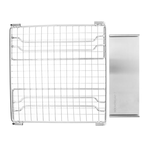 WEKADRIN Rejilla Inoxidable para Barbacoa Parrilla BBQ Resistente para Exterior Camping y Picnic Distribución Uniforme del para Asados Deliciosos