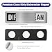 Dishwasher Clean Dirty Sign-Dishwasher Magnet Stainless Steel Clean Dirty Sign for Kitchen Organization Farmhouse Dishwasher Slide Indicator, Optional Adhesive Stickers