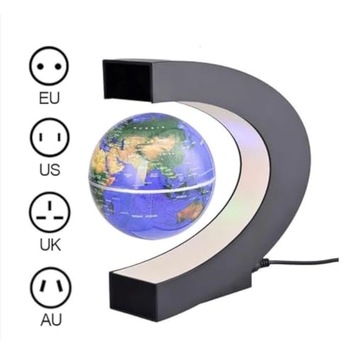 Globo Terrestre Flutuante Levitação Magnética Led Gira no Ar