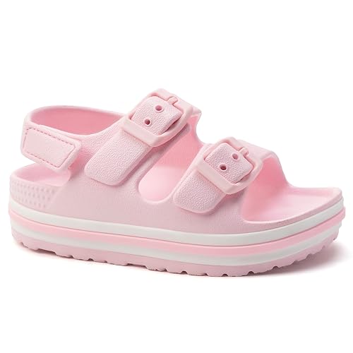 Toddler Buckle Sandals Open Toe Water Sandal with Adjustable Back Strap for Boys Girls2