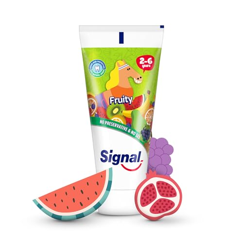 SIGNAL Kids Toothpaste Fruity with no preservatives & no SLS for 2-6 Years 50ml