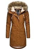 Ragwear Damen Warmer Winterparka mit abnehmbarem Kunstfell Tawny Cinnamon22 Gr. XL