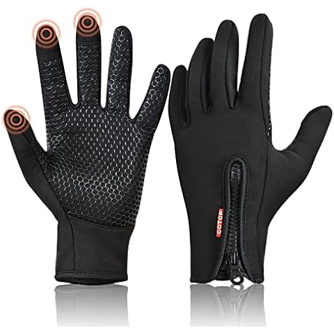 COTOP Winter Warm Gloves for Men Women, Outdoor Windproof Work Running Cycling Hunting Climbing Sport Smartphone Touchscreen Gloves for Gardening, Builders, Mechanic(M) Cover