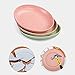 3 Pack Lightweight Wheat Straw Plates 7.87”, iTavah Unbreakable Kids Plates Set, Non-toxin Healthy Eco-friendly Dishes, Dinner Plates Dishwasher Safe Microwave Safe Tableware Dinnerware