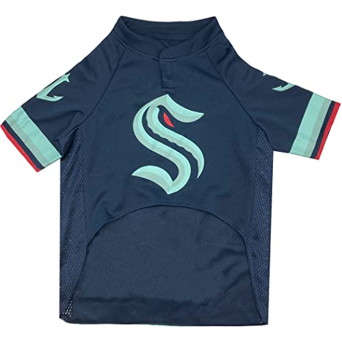 Pets First NHL Seattle Kraken Jersey for Dogs & Cats, Large