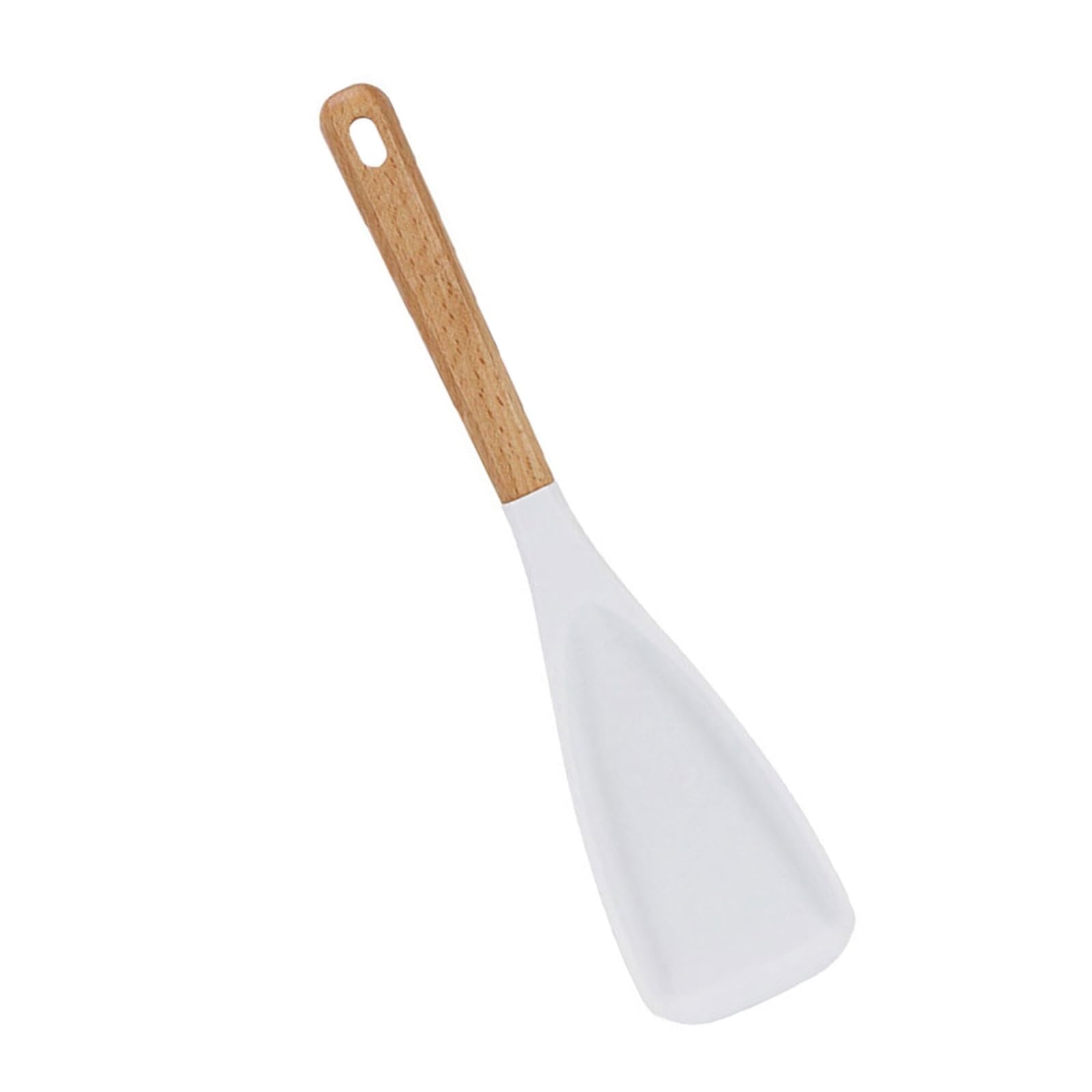 RAFGALDEX Premium Silicone Spatula for Cooking and Baking Ergonomic Wooden Grip Up to 446℉ Hanging Hole Silicone and Wood Cooking Tool