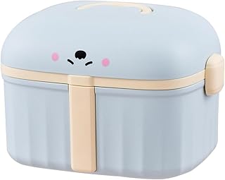 TONSYL First Aid Kit, Medicine Storage Box with Handle, Large Capacity Case with Removable Tray, Blue Price In India