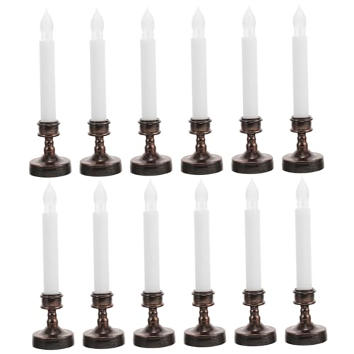 12 velas LED de simulación con pilas para centro de mesa y eventos