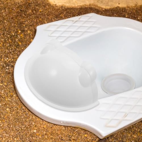 Deflector de orina para baños públicos con protector antisalpicaduras de inodoro turco 4