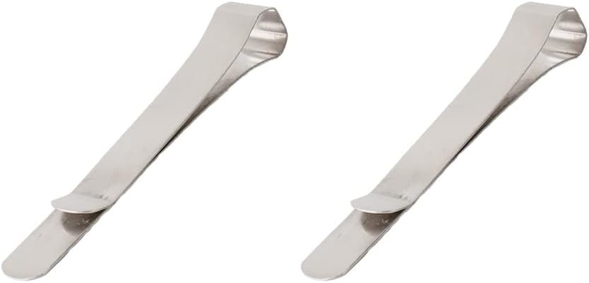 Slip-On Stainless Steel Clasp, Large, Set of 12, DAS-2501 Clips, Simple, Documents, Organization, Office, Fixtures, Stainless Steel