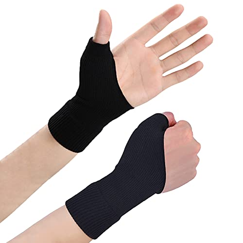 Wrist Thumb Support Compression Gloves,Breathable Wrist Brace Compression Sleeves with Soft Gel Pads for Tendonitis,Arthritis,Comfortable Carpal Tunnel Splint for Relieve Hand Wrist Thumb Joint Pain