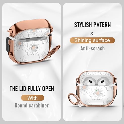 Image of for Apple Airpods 3rd Generation Case Cover, Protective TPU Soft Cases Cover Rugged for Airpods 3rd Case Covers, Shockproof for Airpods 3 Case Men Women with Keychain,Morning Glory