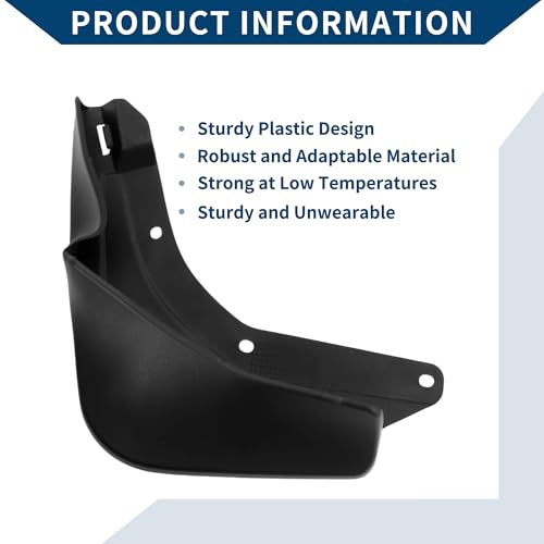 Image of Mud Flaps Splash Guards W /Mount Accessories for Mercedes-Benz EQC 2021-2023 Front and Rear Mud Guards 1 Set