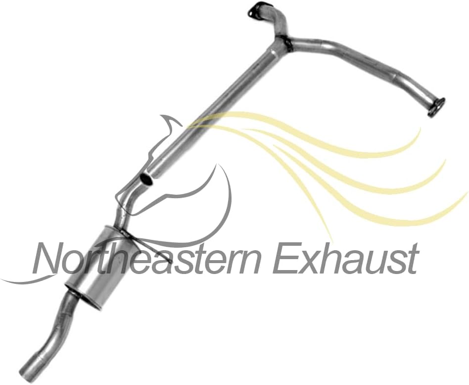 Northeastern Exhaust Direct-Fit Front Pipe Resonators, Pair of Mufflers System Kit Compatible for Honda Accord 1998-2002 3.0L, Free Gaskets and Clamps Included, for 2 Door