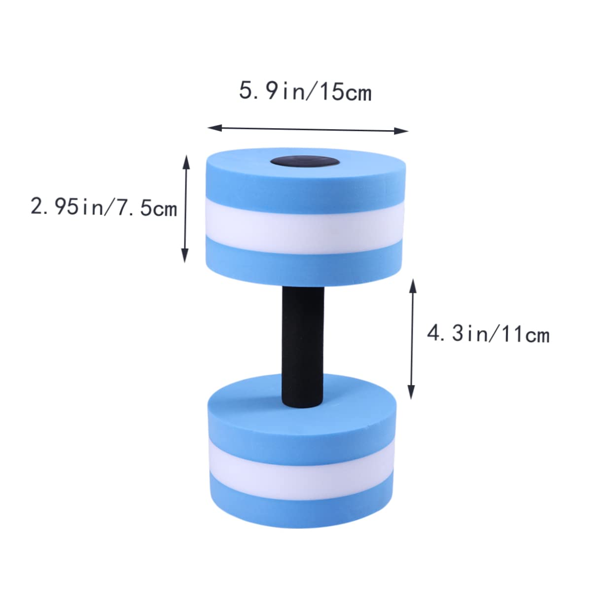 TOYANDONA 1Pc Water Barbell Eva Dumbbell for Water Resistance Aerobics Purple for Pool Workouts Increases Flexibility and Strength with Low Water Absorption and Buoyancy