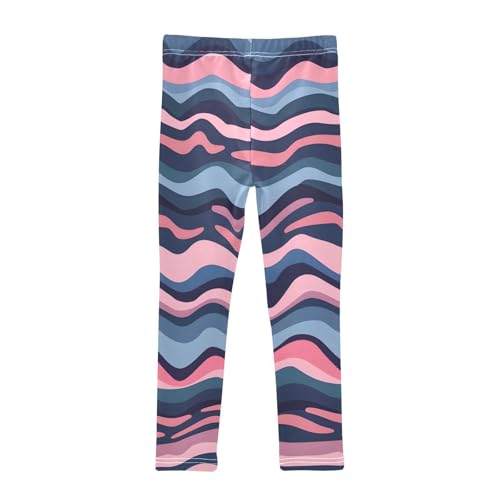 Toddler Girls Leggings Printed Yoga Pants Leggings Wave Ripples Lines for Kids2