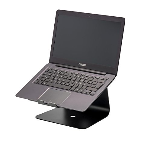 Preisvergleich Produktbild STANDWERT Premium Universal / Uni Alu Notebook Halterung Laptopständer ( ergonomisch erhöht ) für Lenovo Thinkpad L480 / Lenovo Thinkpad L580 / Lenovo Thinkpad T480s aus Aluminium - schwarz