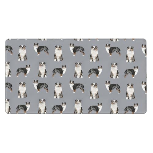 Tapis de souris Berger Australien 40x70cm, fini les tapis qui glissent