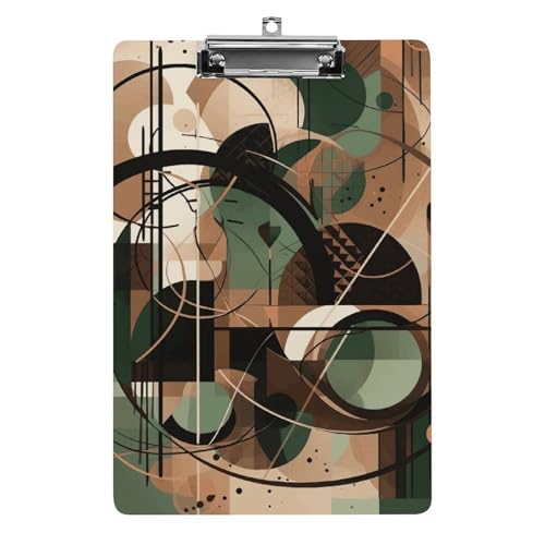 Porte-bloc pour enseignant et travailleur social avec joli motif cercle vert