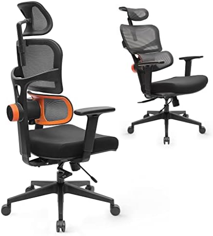 Sedia Da Ufficio Ergonomica Con Schienale Pieghevole - Rete Mesh, Seduta 52 Cm - Foto 4