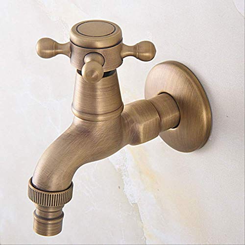 Robinet pour arroseur de jardin en laiton antique pour un nettoyage extérieur facile