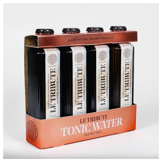 Le Tribute - Tónica, Tonic Water, Mixer para Ginebra, Prepara tu Gin Tonic, Ingredientes Naturales, Bebida con Gas - Pack 4 x 200 ml