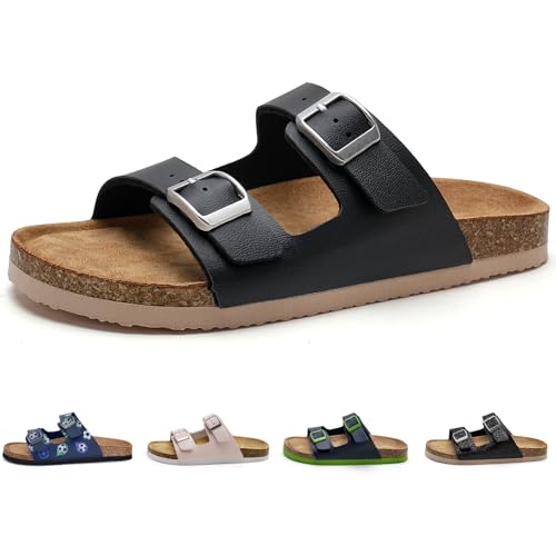 Torotto Kinder Pantoletten Mit Kork Hausschuhe Jungen Mädchen...