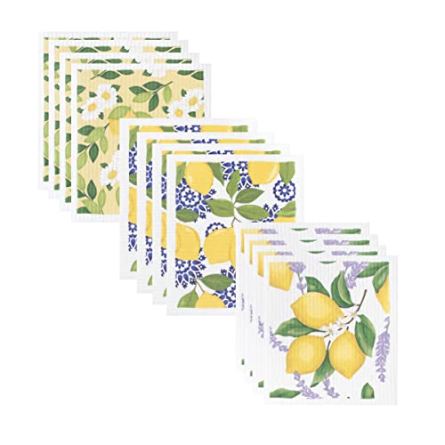 Image of Ritz Swedish Sponge Cloths, Lemons, 12 Pack