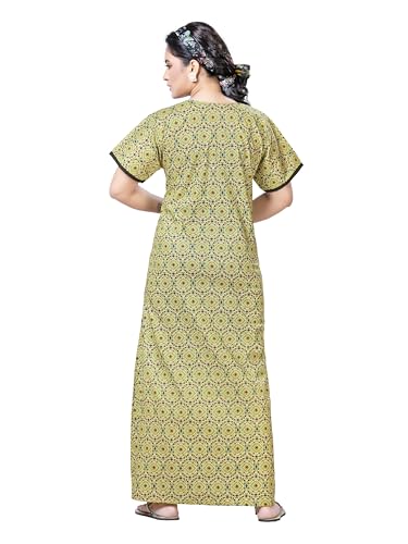 Image of PNAEONG Women's Cotton Long Maxi Night Gown Nighty Dress Stylish Super Soft Comfortable