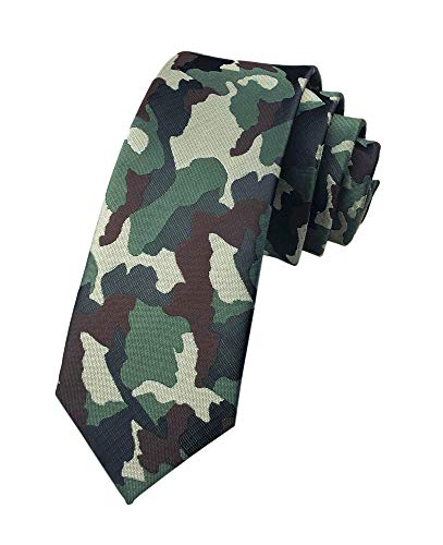 Image of Elfeves Men's Modern Striped Patterned Formal Ties College Daily Woven Neckties