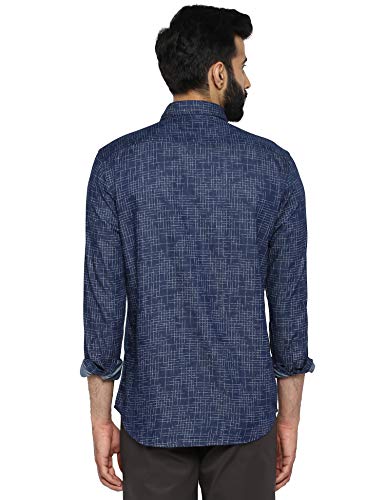 Image of COLOR PLUS Men's Print Tailored Fit Shirt
