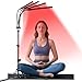 Trayvespace Rotlichtlampe, 415NM & 660NM & 850NM Infrarotlampe mit Stand, 3 Timer, 4 Köpfe Rotlichtlampe
