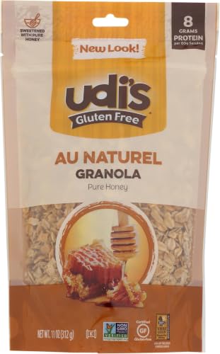 Udi's Gluten Free Au Naturel Granola,Dairy Free and Egg-Free,Pure Honey,11Ounce (Packaging May Vary),(Pack of 6) image 5