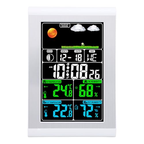 Termómetro e higrómetro digital de material ABS para control meteorológico 2