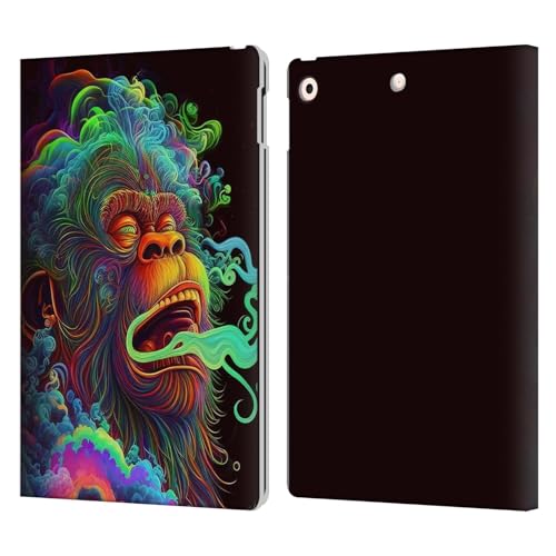 Étui portefeuille iPad 10.2 Head Case Designs motif Singe Nuageux