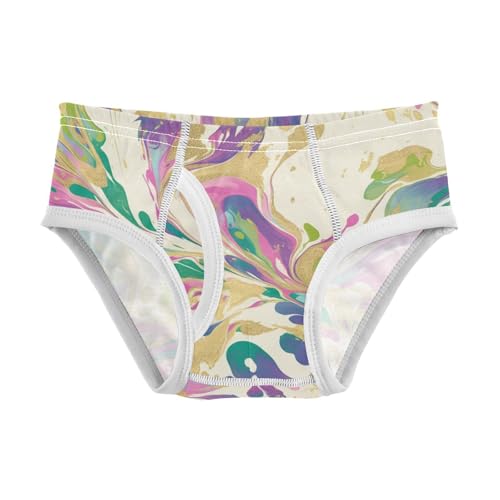 KLL Shiny Green Purple Golden Glittering Toddler Boys Soft Underwear Cute Undies