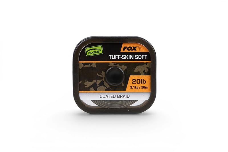 Fox Edges Tuff-Skin Soft | 20lb 20m | Carp Fishing Hooklink | CAC1011