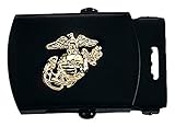 4407 Web Belt Buckles with USMC Embelem (Black)
