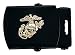 4407 Web Belt Buckles with USMC Embelem (Black)